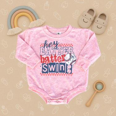 Hey Batter Batter Swing Bubble Romper