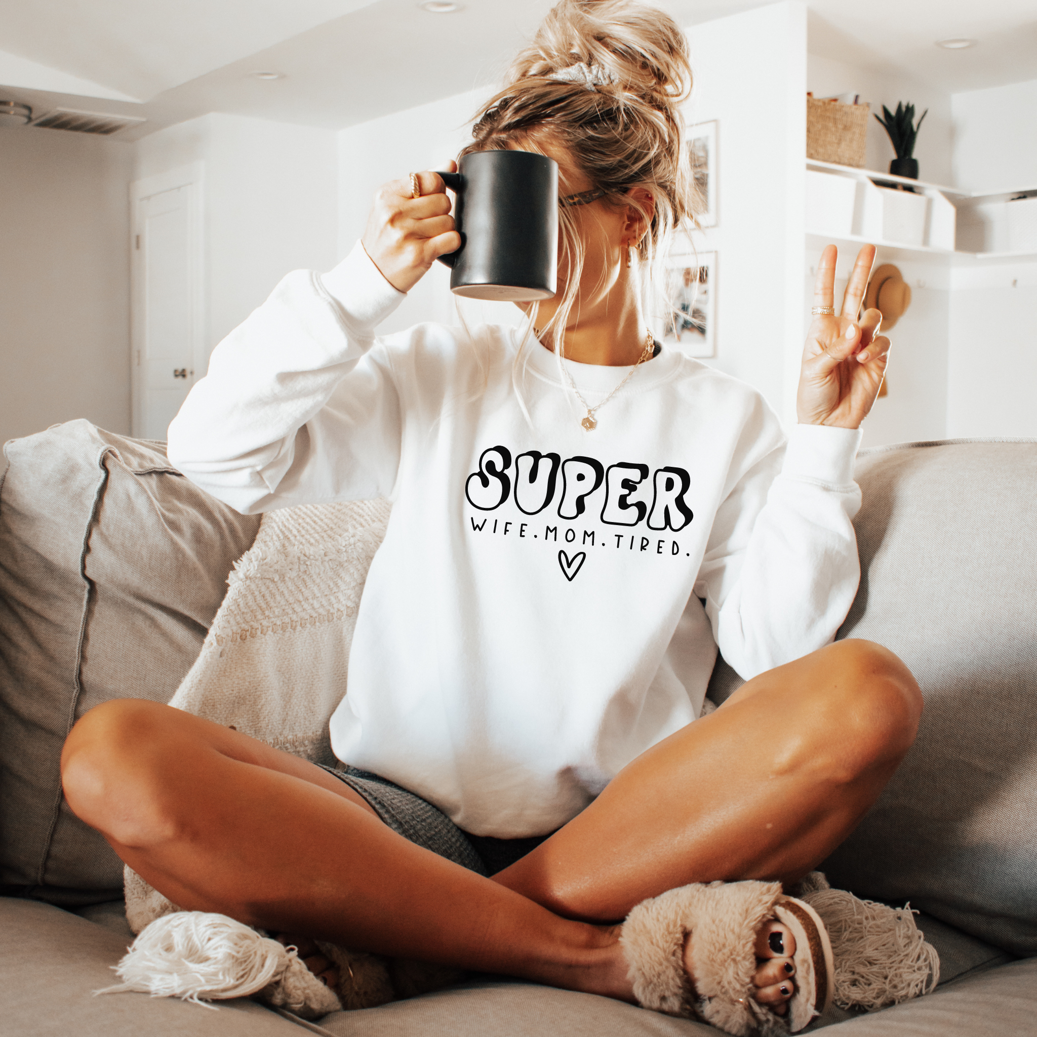 Super Wife Super Mom Super Tired Sweater