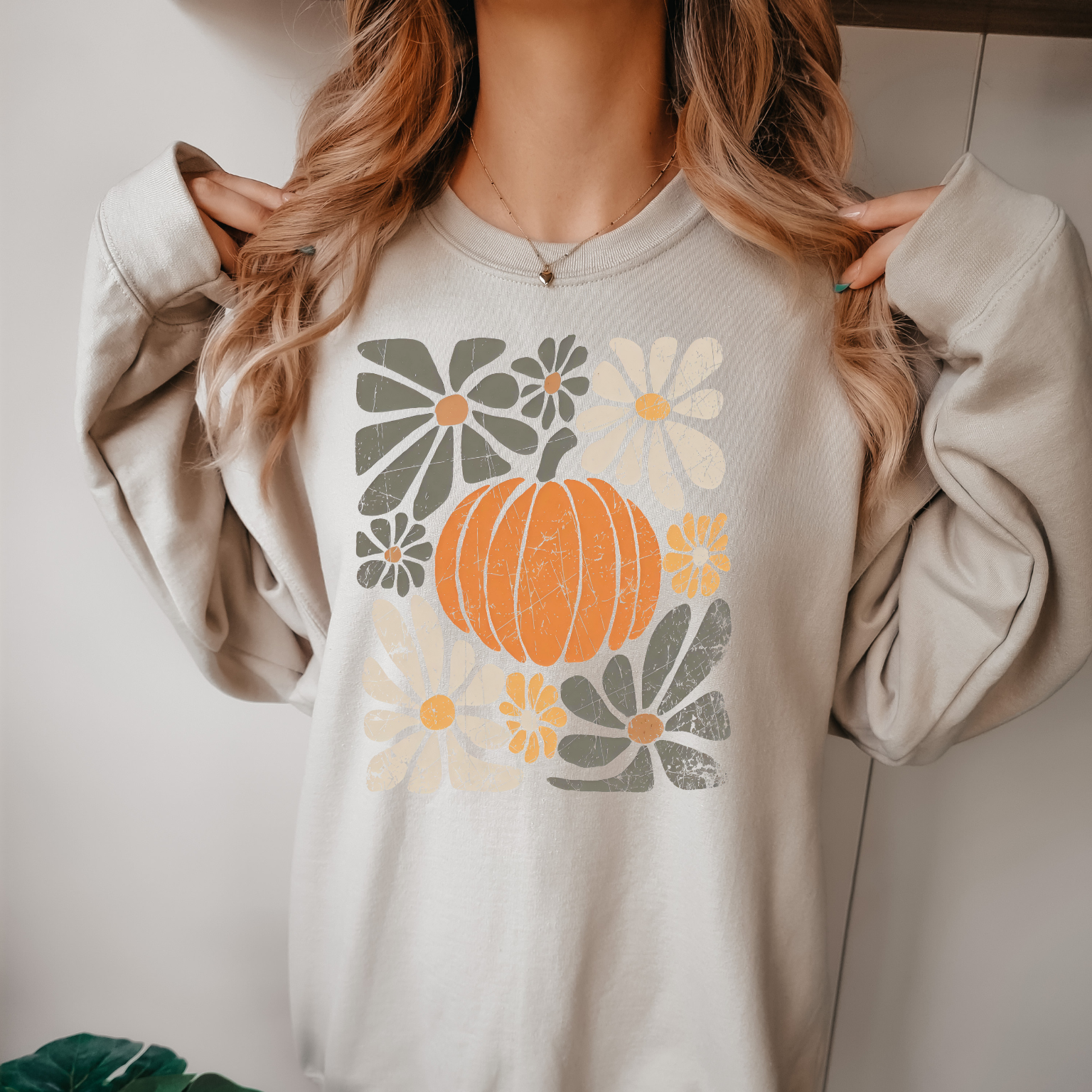 Boho Pumpkin Sweater