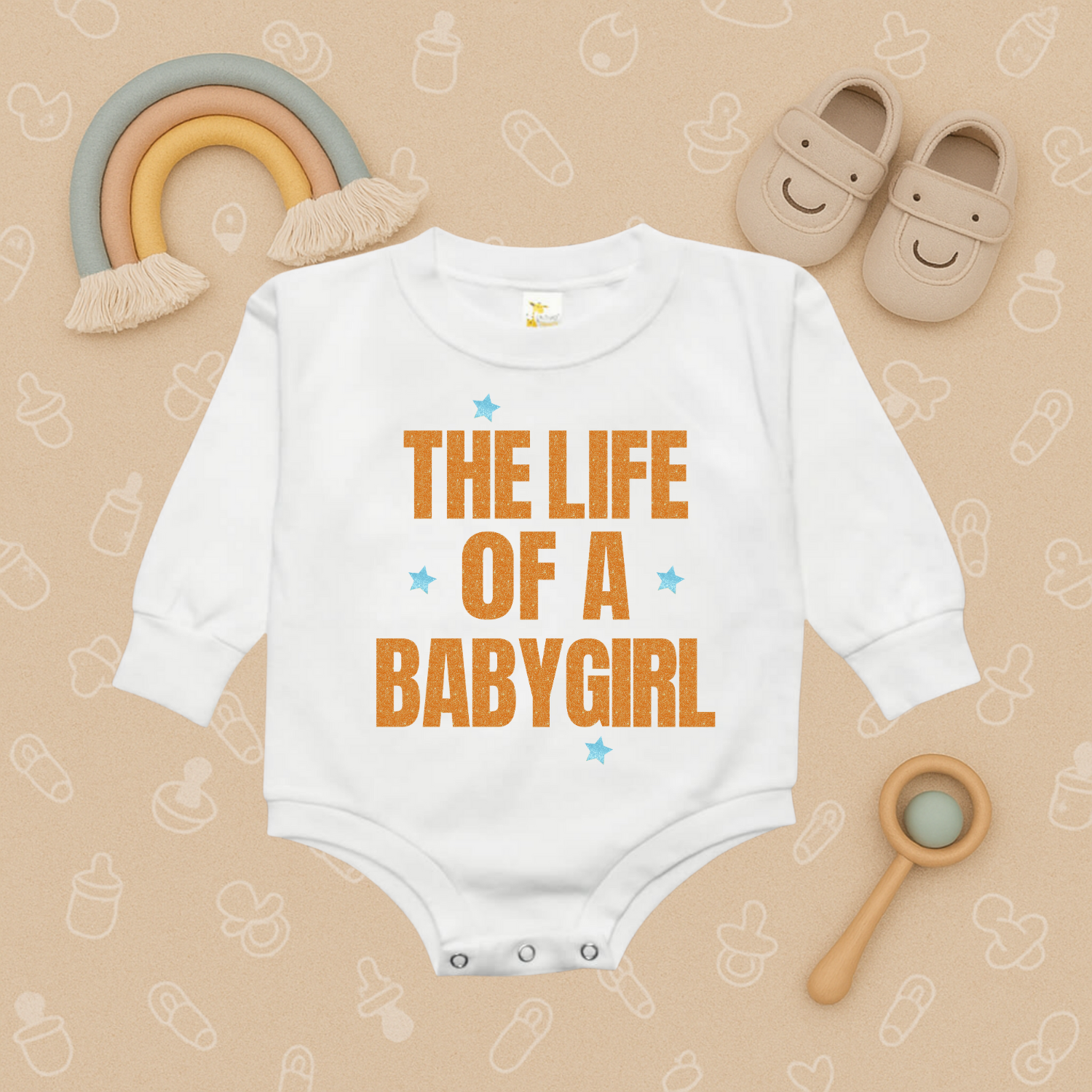 The Life of a Babygirl Bubble Romper