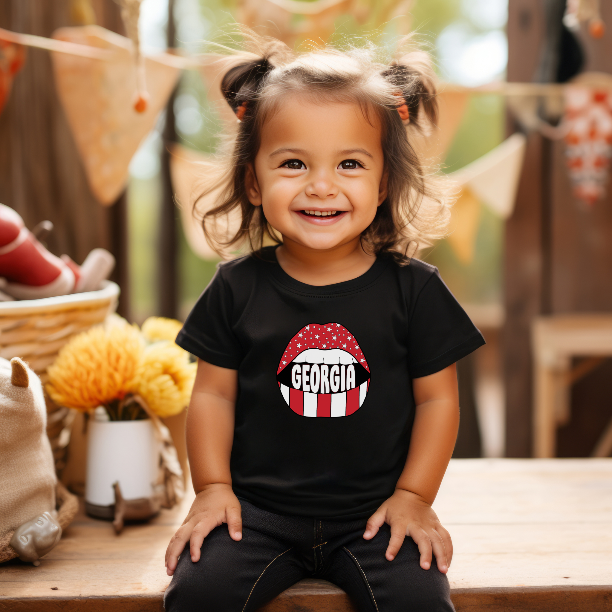 UGA Lips Toddler T-Shirt