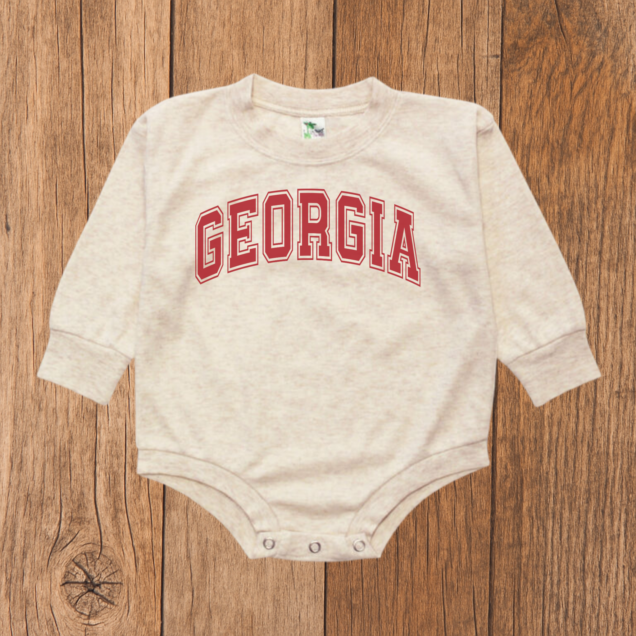 Georgia Varsity Letters Bubble Romper