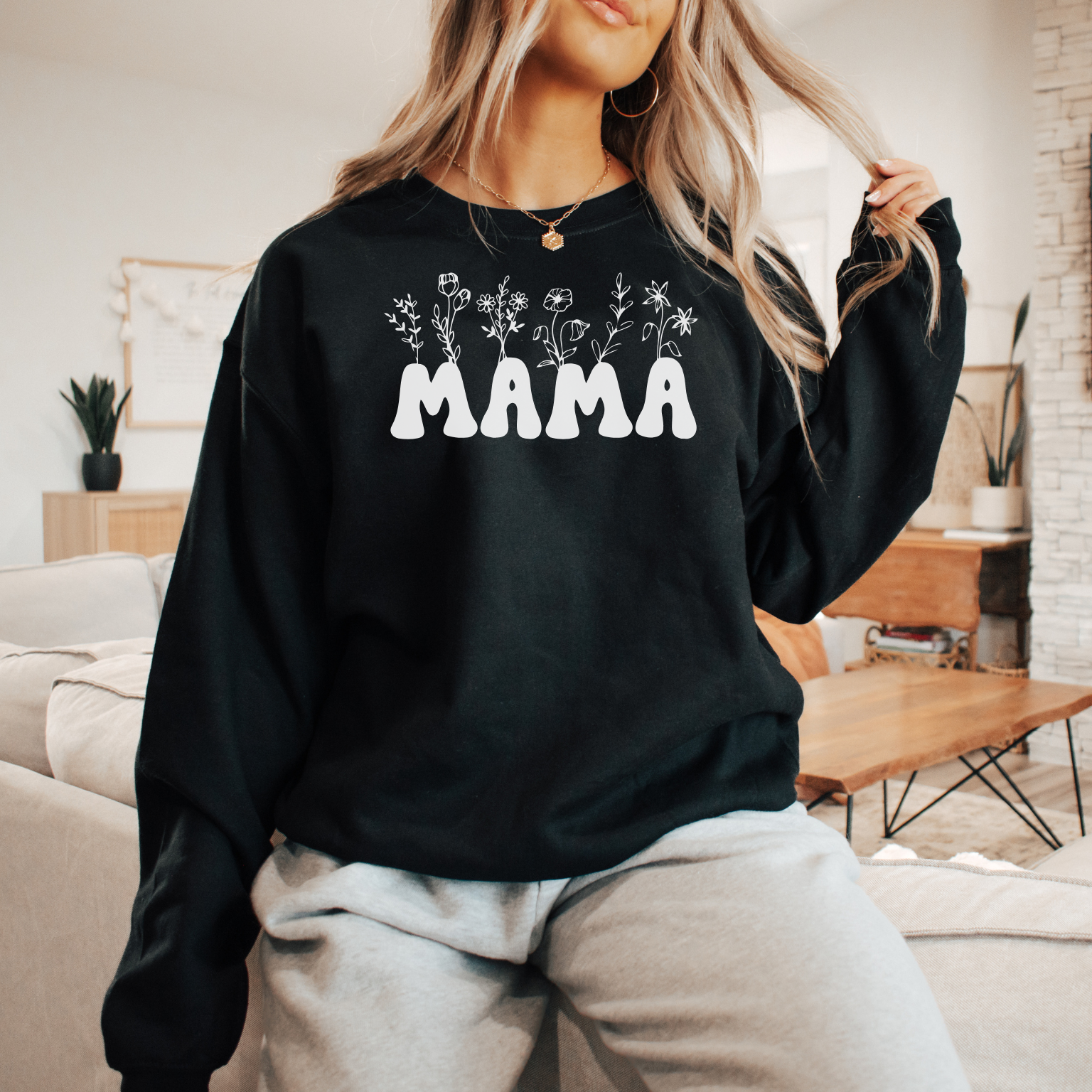 Mama Flowers Sweater