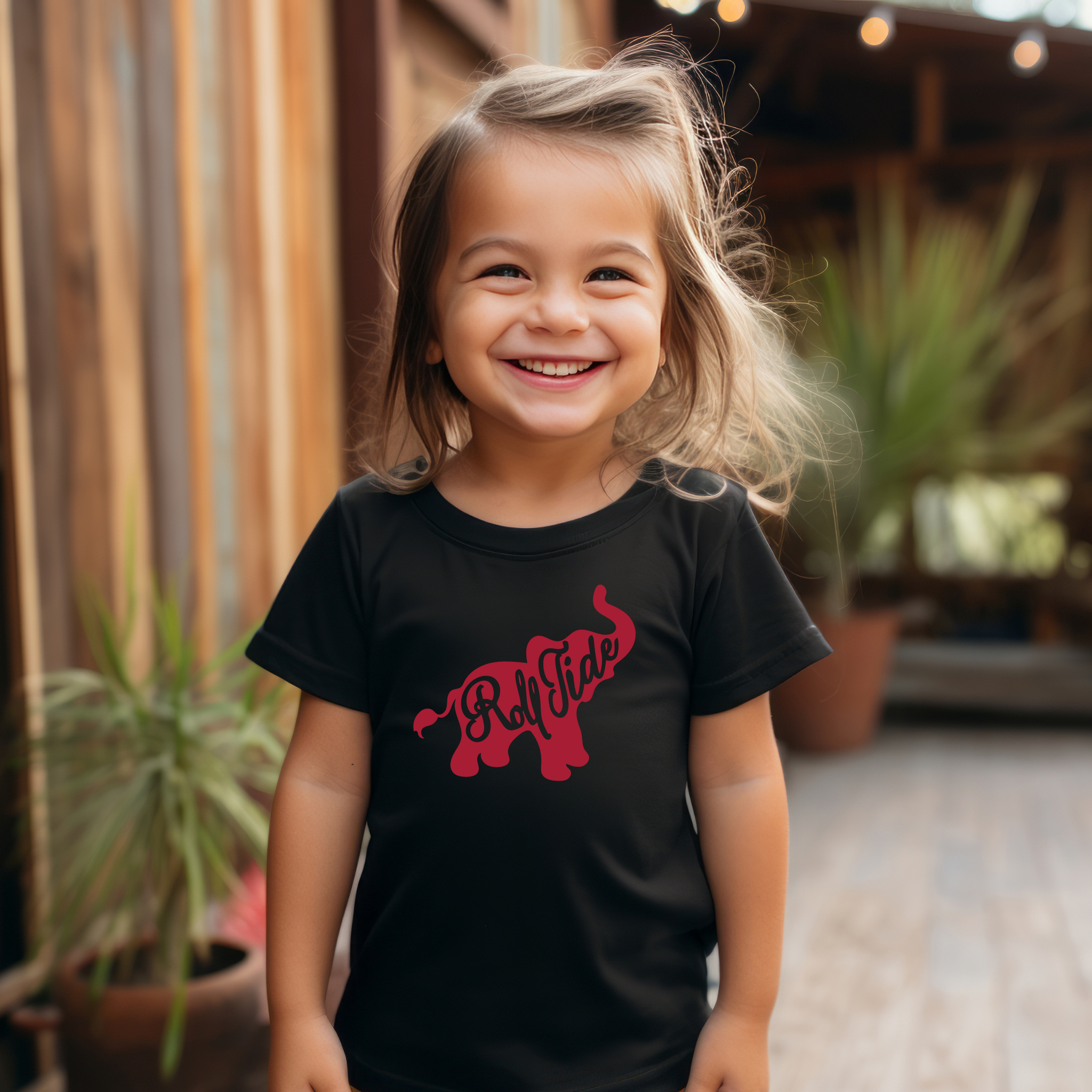 Roll Tide Elephant Toddler T-Shirt