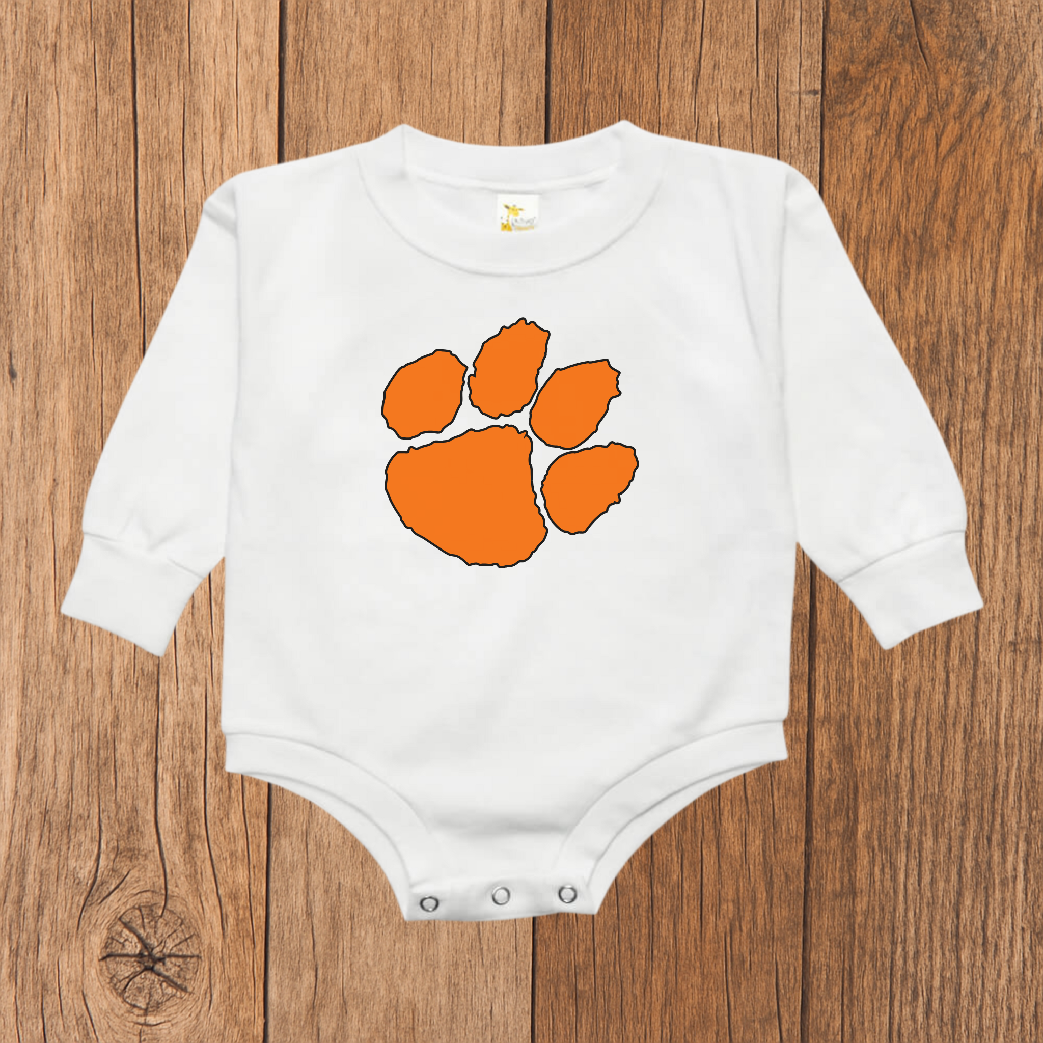 Clemson Tiger Paw Bubble Romper