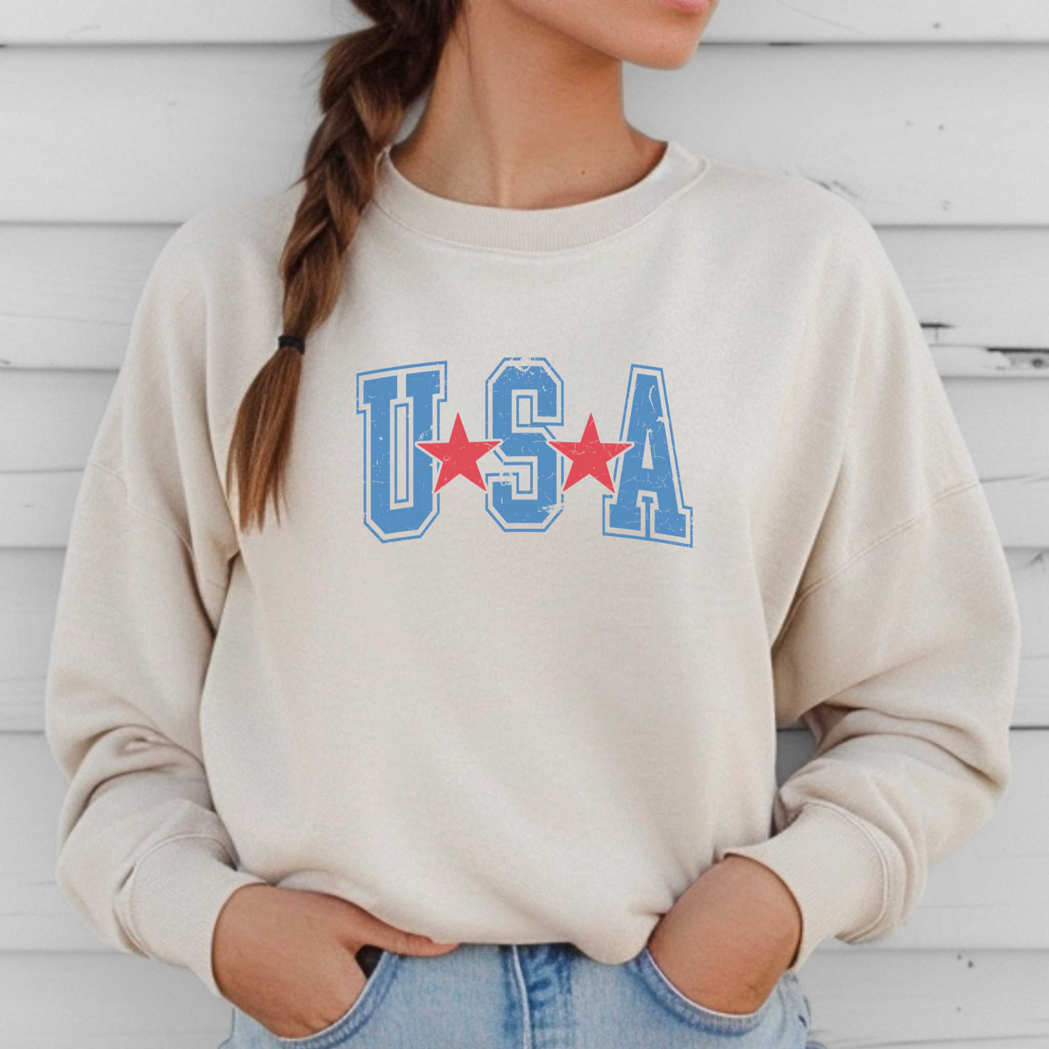 USA Blue Sweater