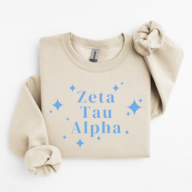 Zeta Tau Alpha Blue Stars Sweater