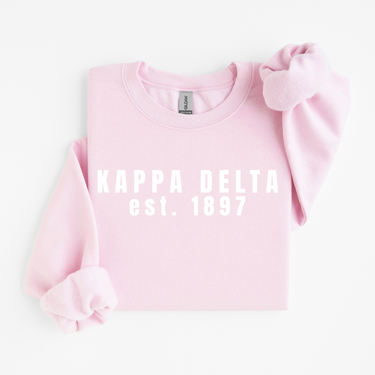 Kappa Delta White Collegiate Sweater