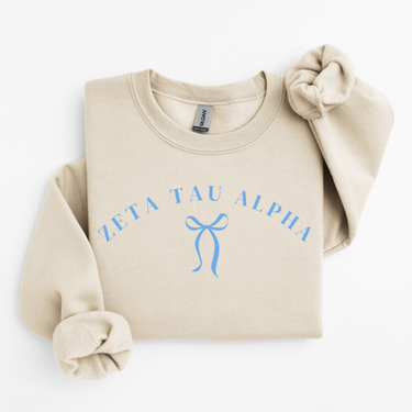 Zeta Tau Alpha Blue Ribbon Sweater
