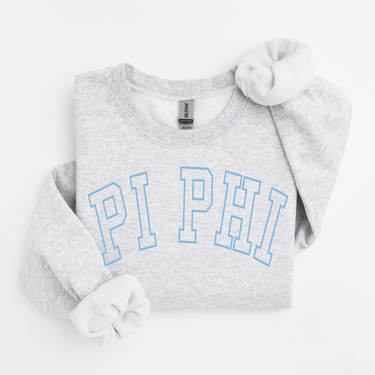 Pi Beta Phi Blue Varsity Letters Sweater