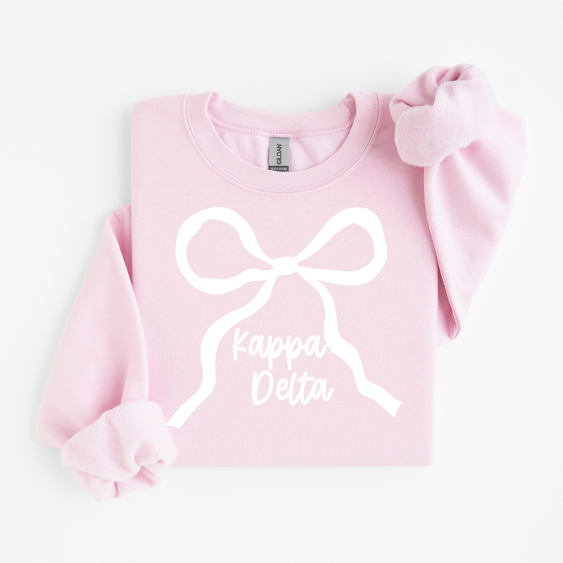 Kappa Delta White Bow Sweater