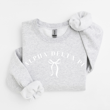 Alpha Delta Pi White Bow Sweater