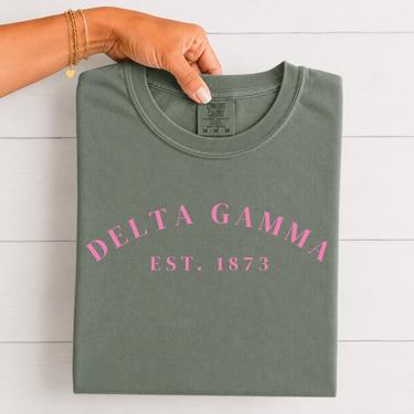Delta Gamma Pink Established T-Shirt