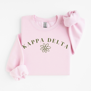 Kappa Delta Green Flower Sweater
