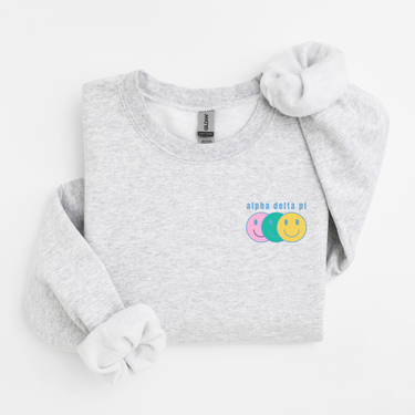 Alpha Delta Pi Smiley Face Sweater