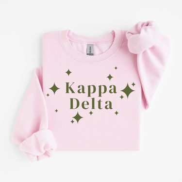 Kappa Delta Green Stars Sweater