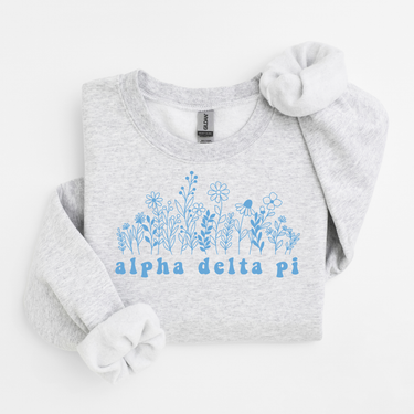 Alpha Delta Pi Blue Flowers Sweater