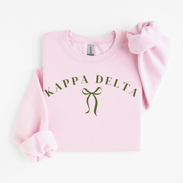 Kappa Delta Green Ribbon Sweater