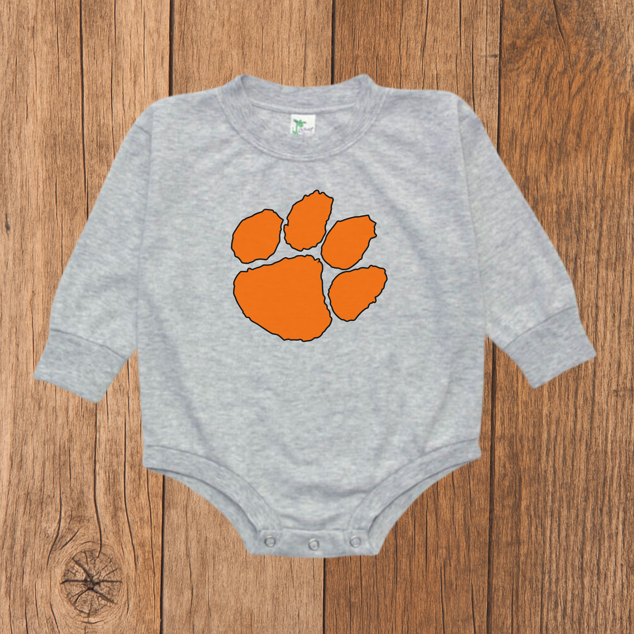 Clemson Tiger Paw Bubble Romper