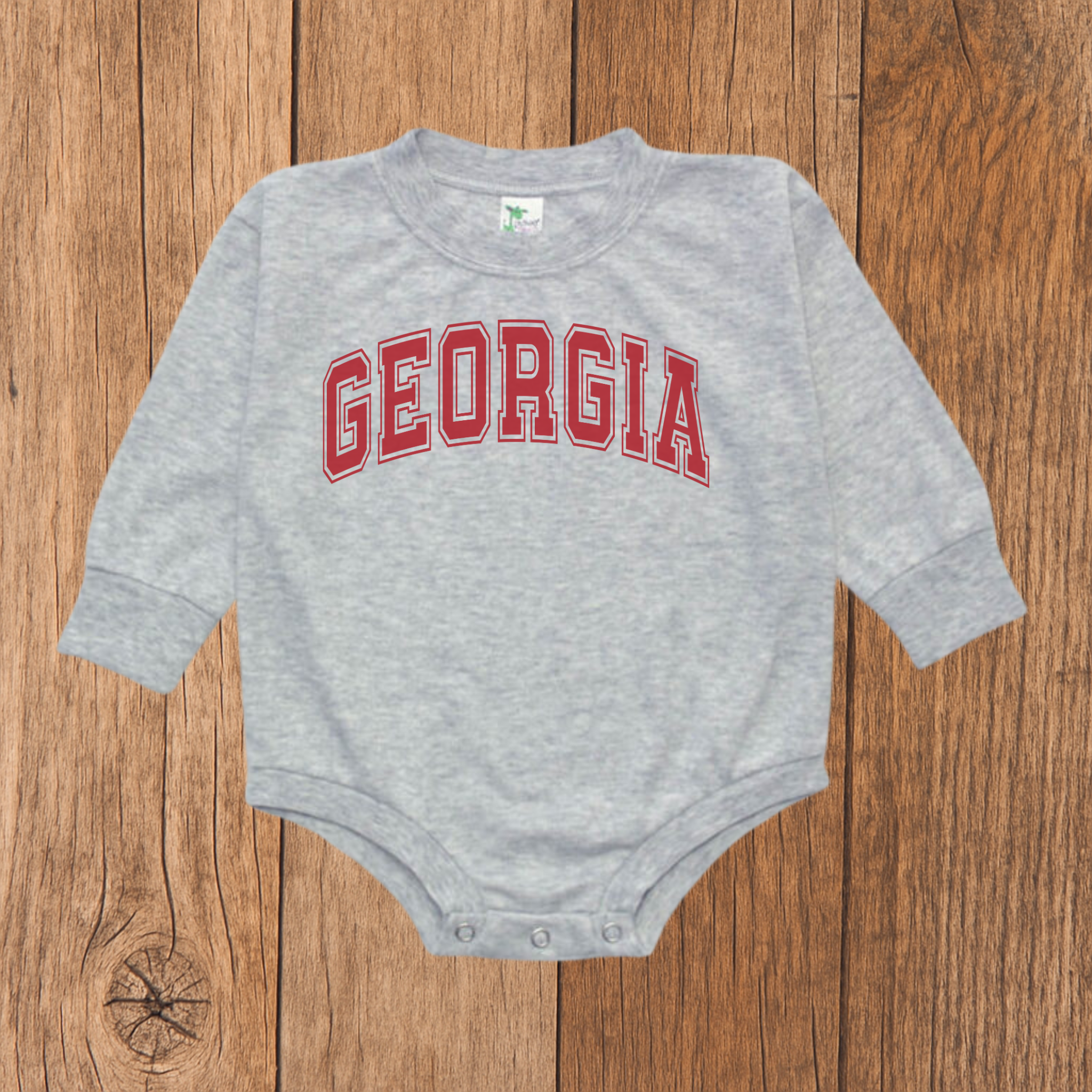 Georgia Varsity Letters Bubble Romper