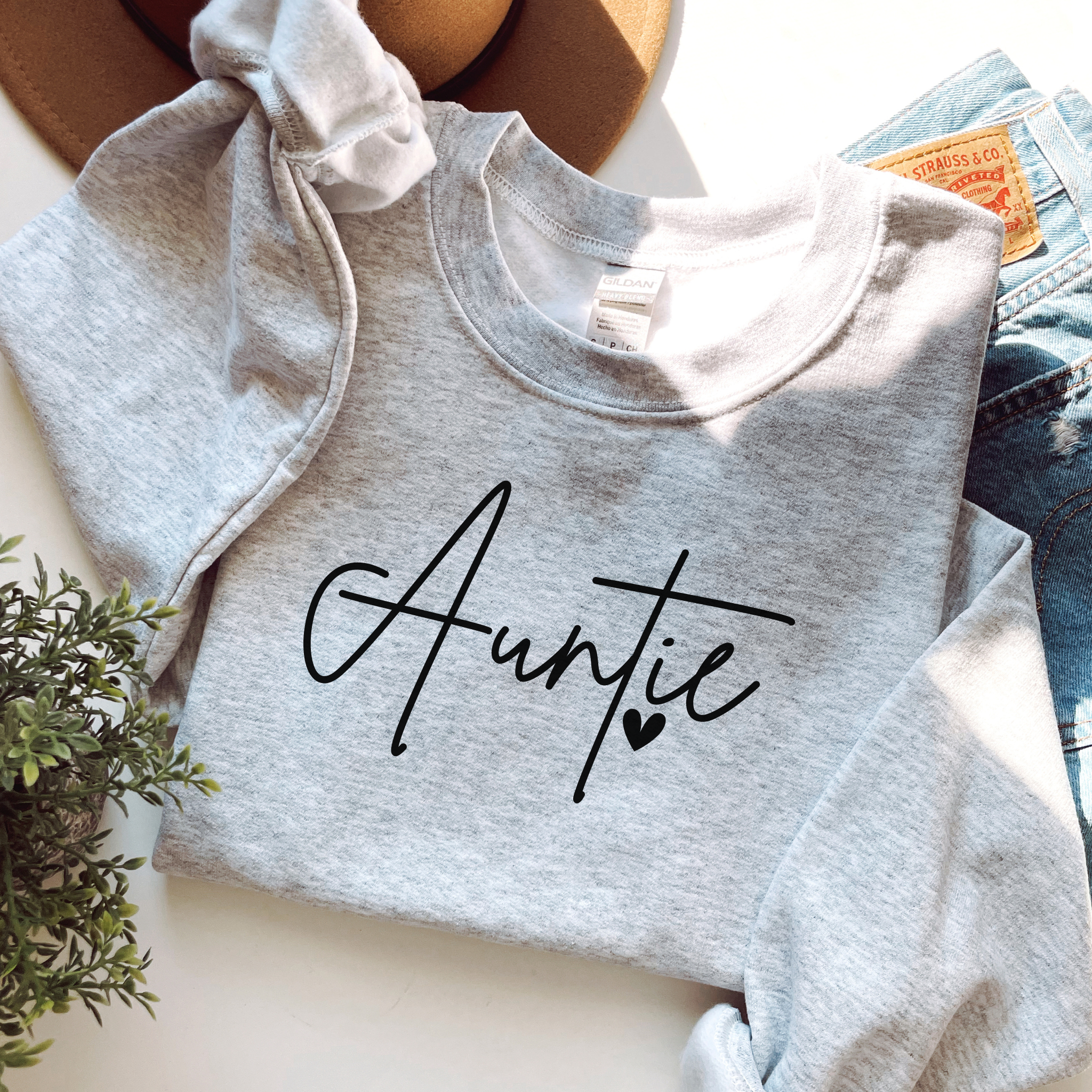 Auntie Heart Sweater