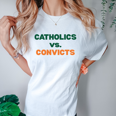 Catholics vs Convicts T-Shirt