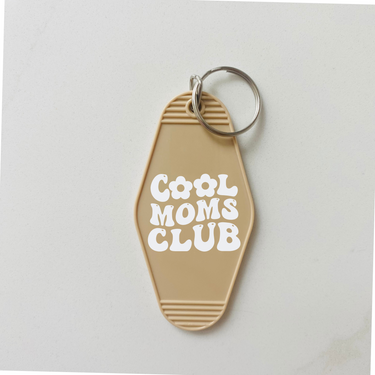 Cool Moms Club Motel Keychain with Tassel