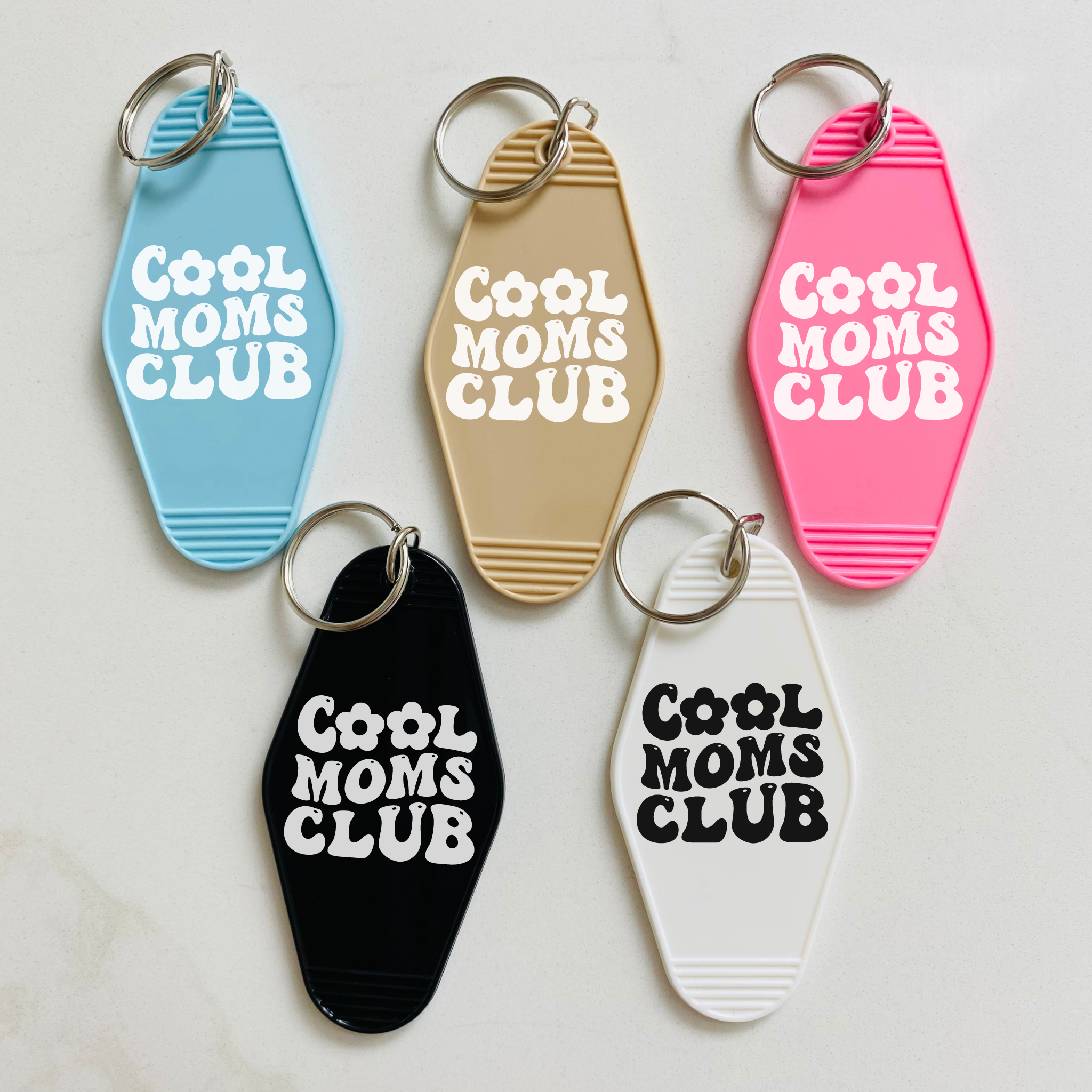 Cool Moms Club Motel Keychain