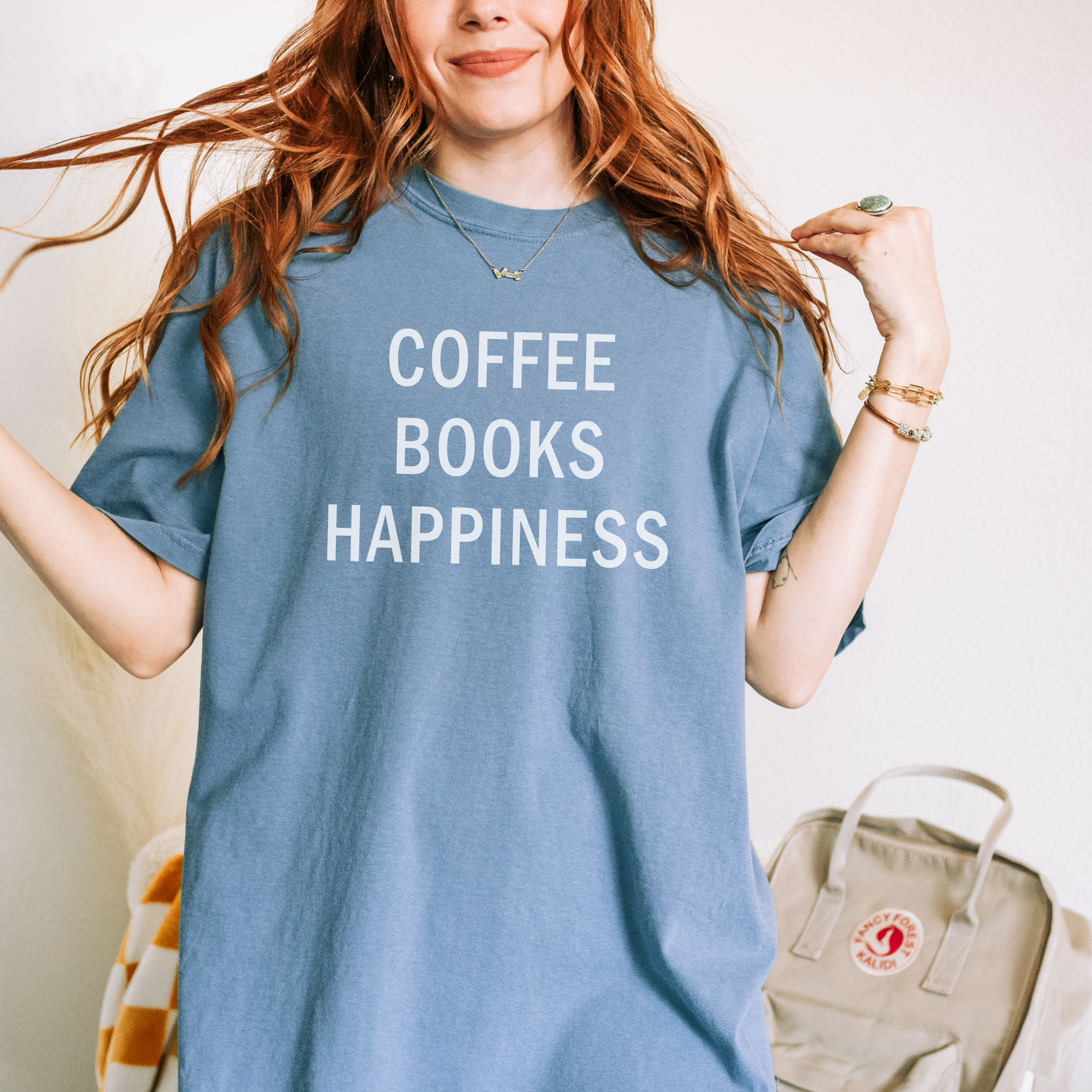 Coffee Books Happiness T-Shirt