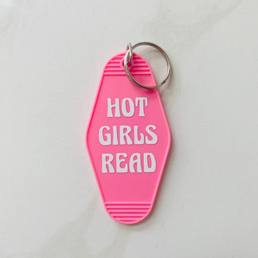 Hot Girls Read Keychain with Tassel