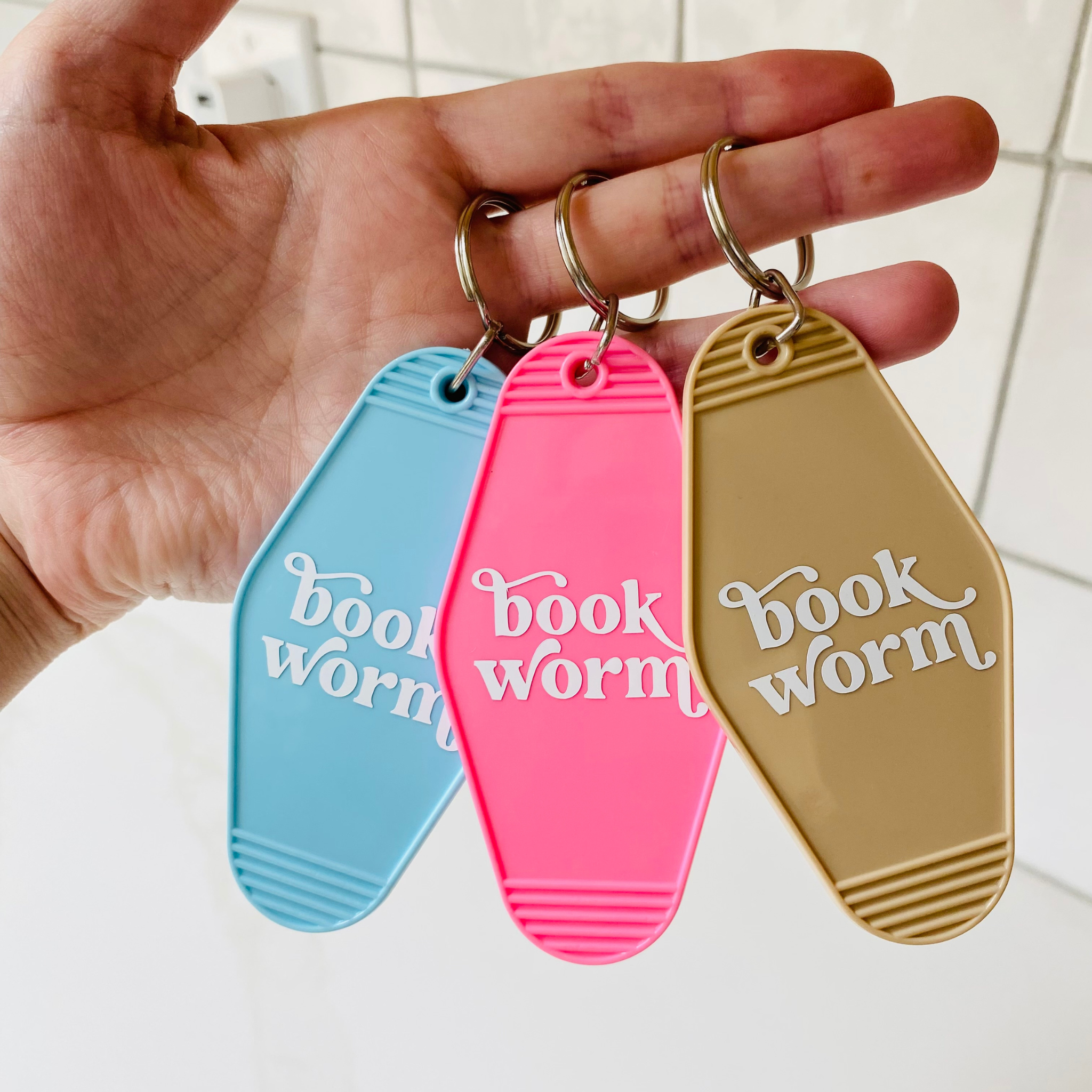 Book Worm Keychain