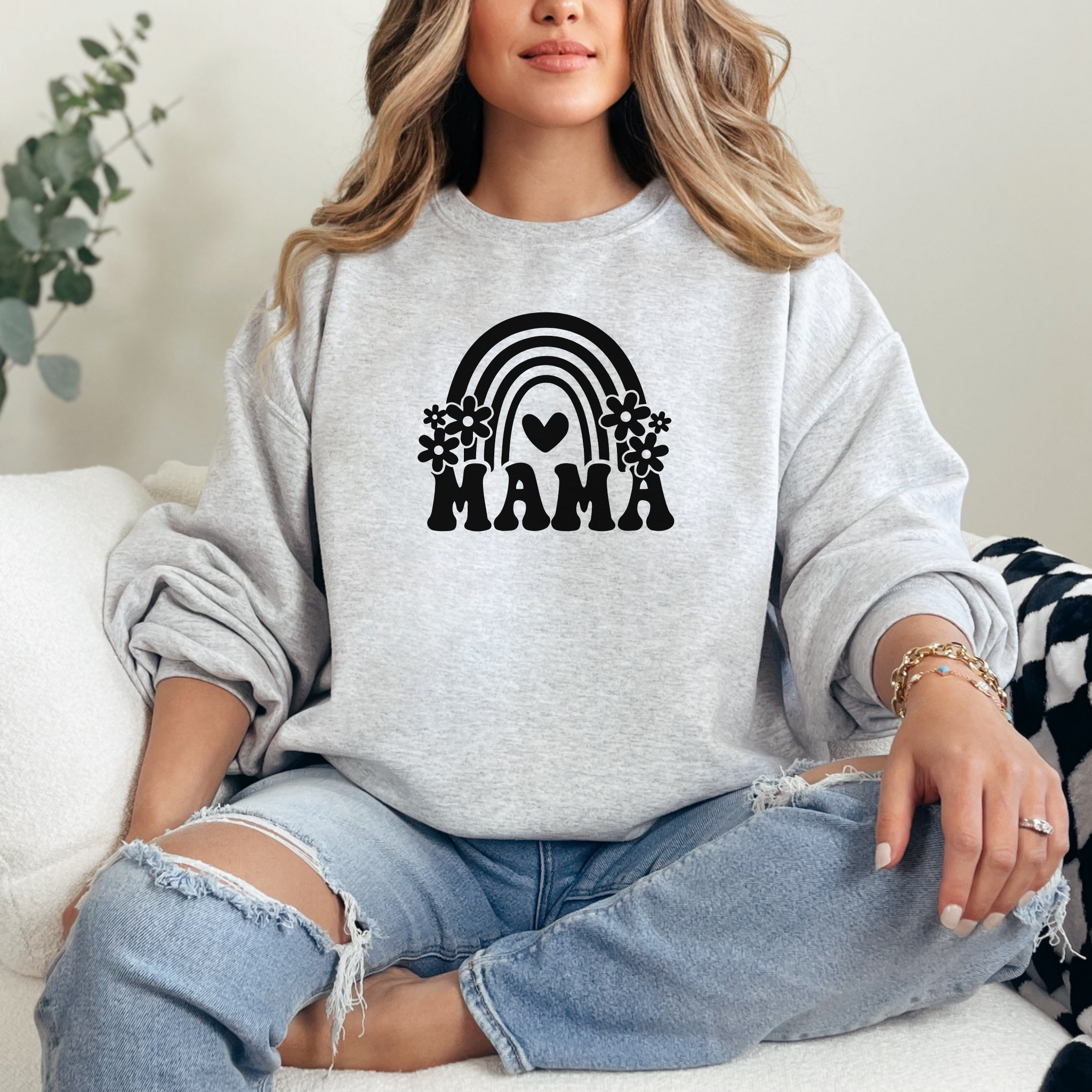 Mama Rainbow Sweater