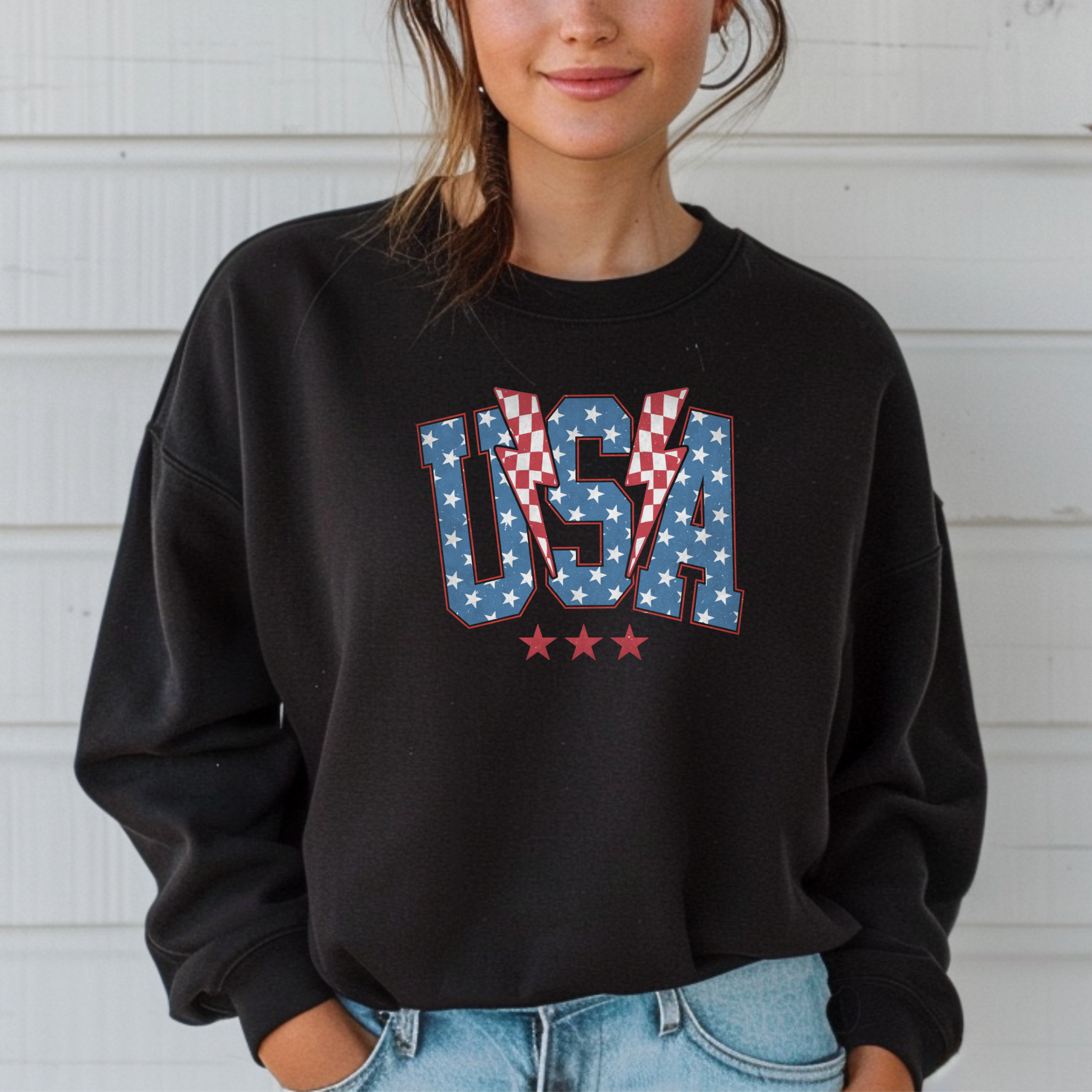 USA Lightning Sweater